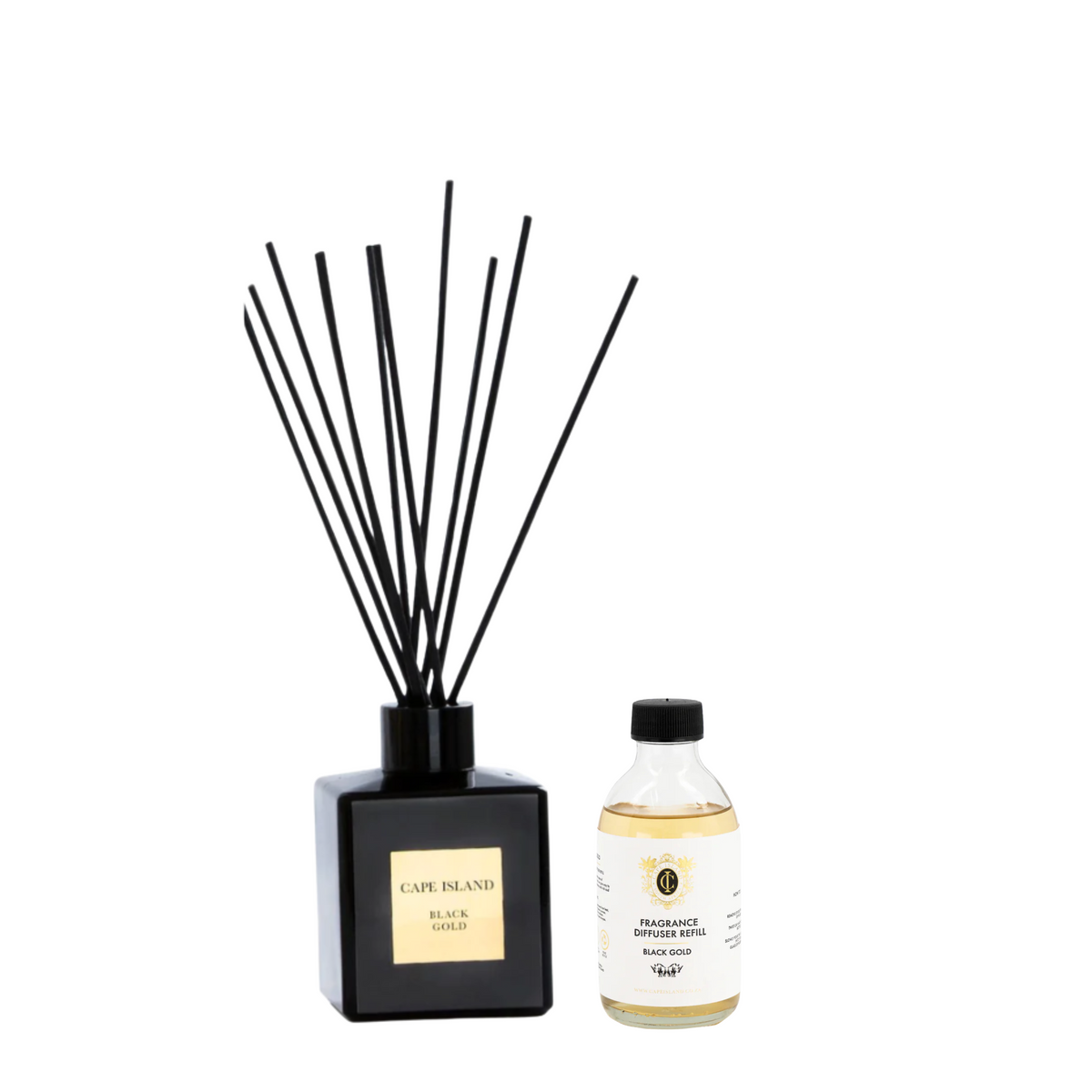 Black Gold Unboxed 200ml Diffuser & Refill Combo